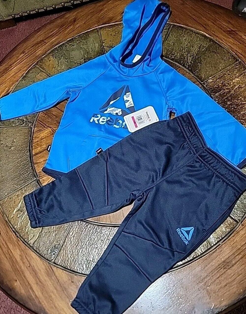 Reebok Boys Hoodie And Pant 2 Piece Set Size 18 Months Blue
